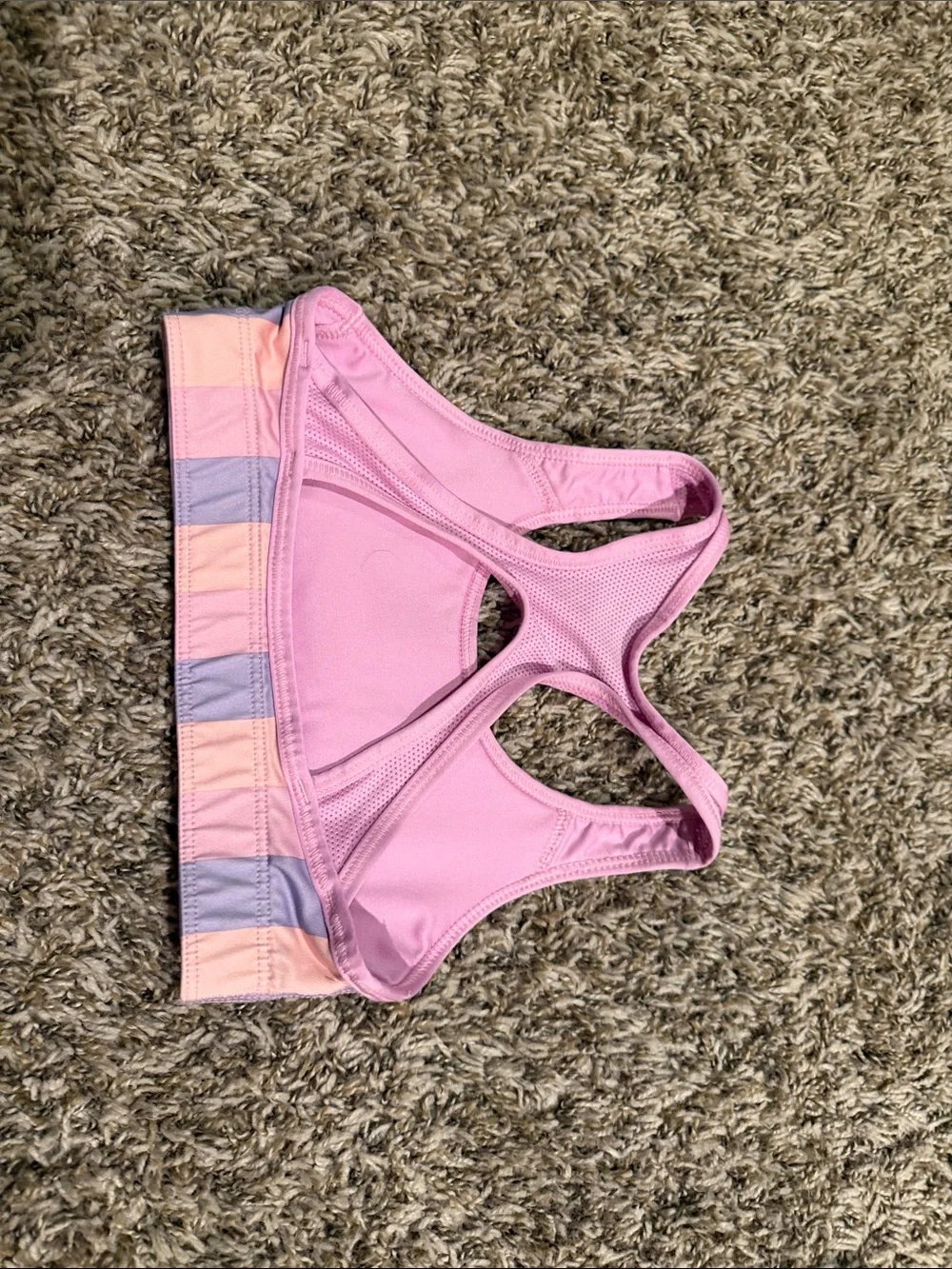 Assorted Girls' Sports Bras - Purple, Pink, Black, Tie-Dye